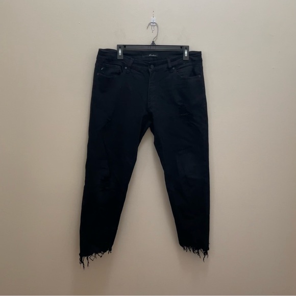 KanCan Black Distressed Brianna Mid Rise Ankle Skinny Jeans Size 30 - Picture 12 of 16